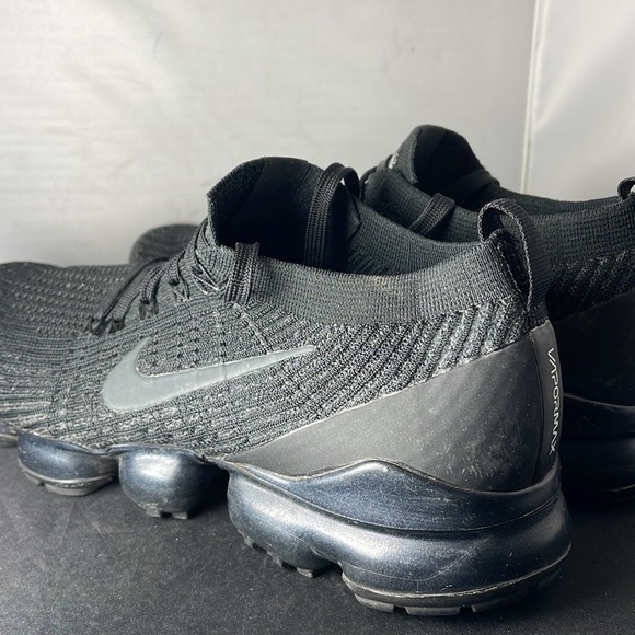Nike Air Vapormax Flyknit 3 Triple Black Mens Size 9 AJ6900-004 Running - Picture 6 of 13